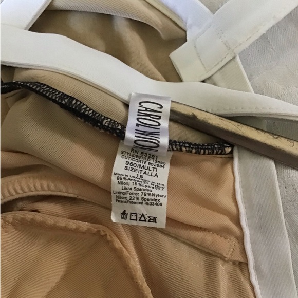 Black and White Polka Dot Crisscross Swimsuit - Picture 5 of 5